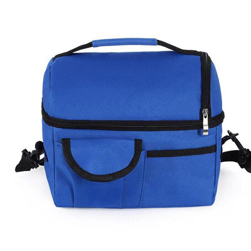 Insulated Lunch Bag Box Tote Cooler For Women Men Hot Cold Food Thermal - Wine Red 7