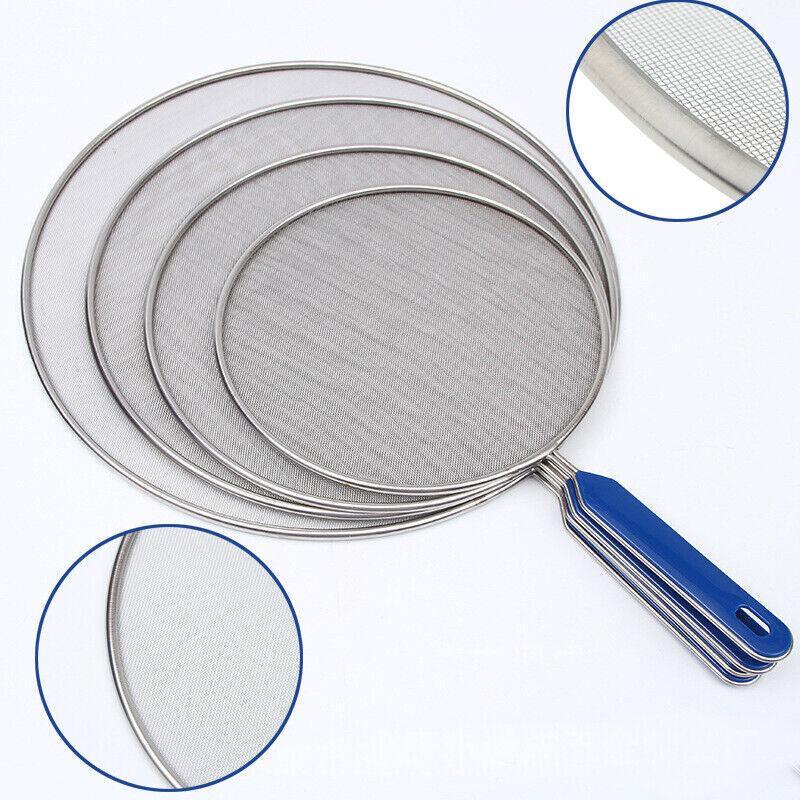 4Size Anti Splatter Guard Oil Net Splash Cover Pan Screen Kitchen Cooking Frying - 21CM 3