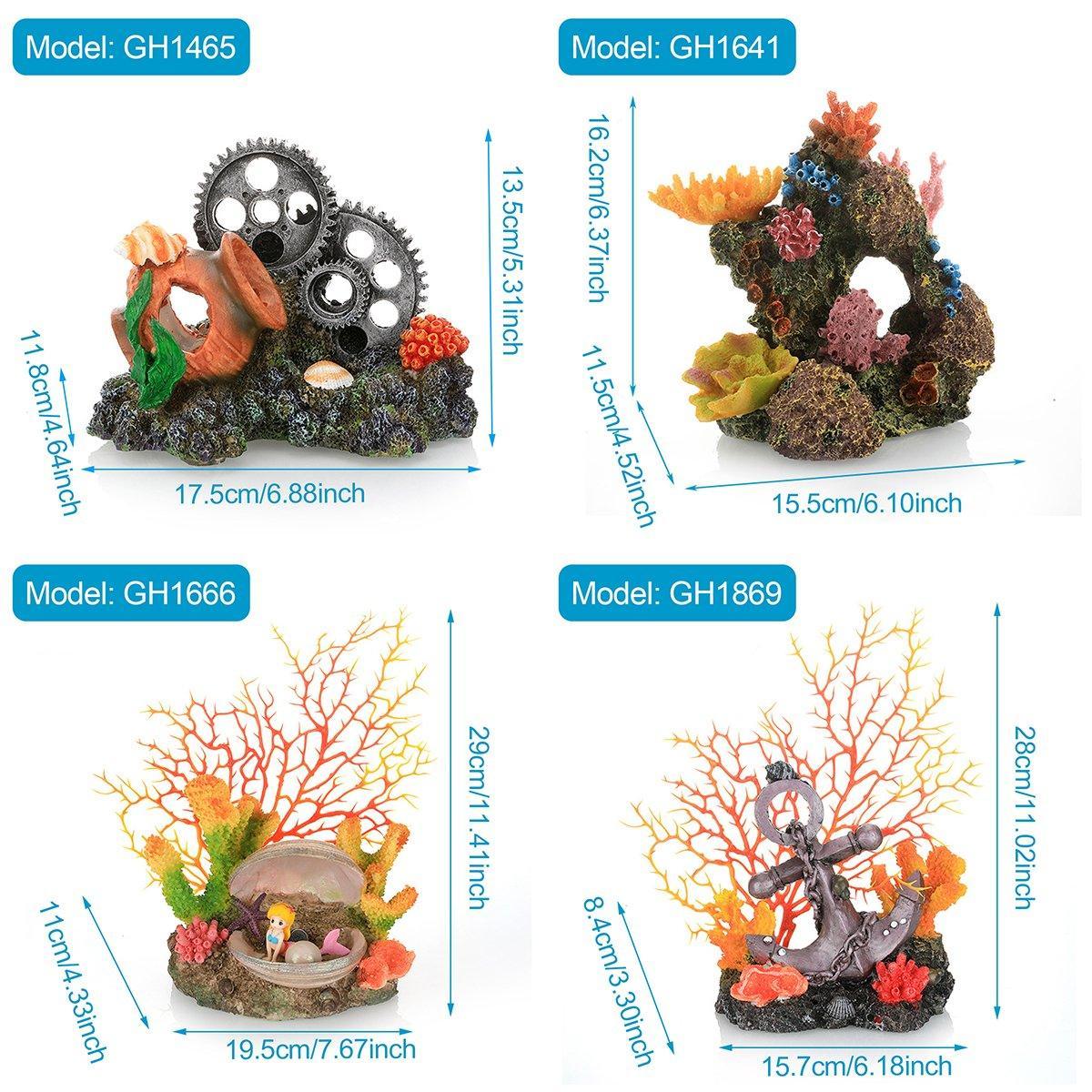 Aquarium Resin Coral Decorations for Fish Tank Marine Simulation Micro Landscape - GH0740 3