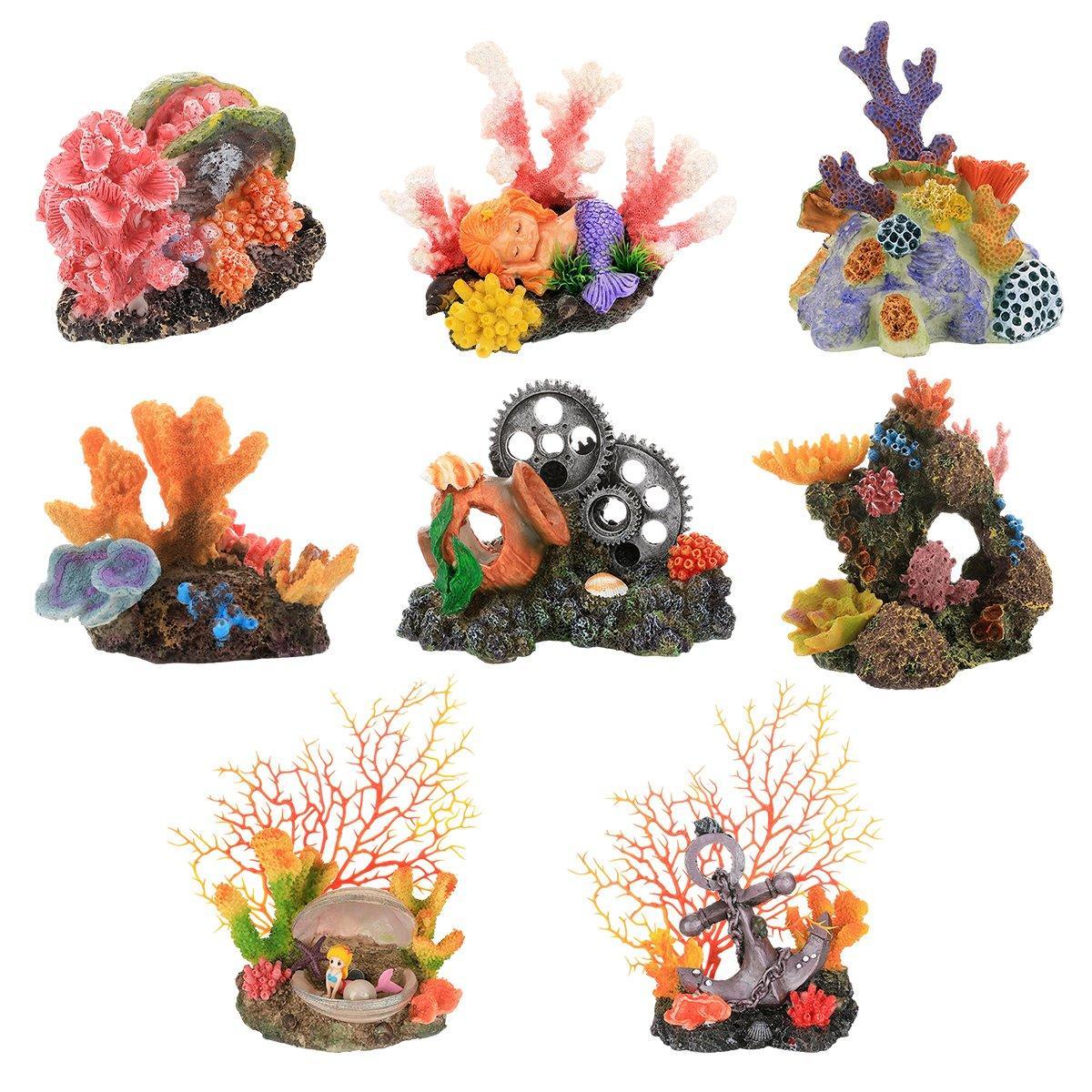 Aquarium Resin Coral Decorations for Fish Tank Marine Simulation Micro Landscape - GH0907
