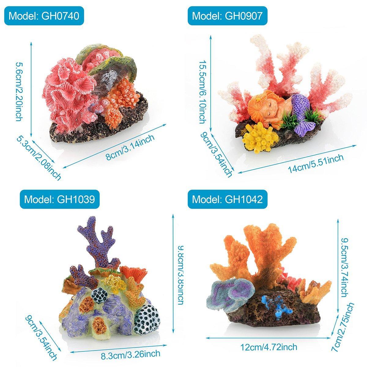 Aquarium Resin Coral Decorations for Fish Tank Marine Simulation Micro Landscape - GH1666 4
