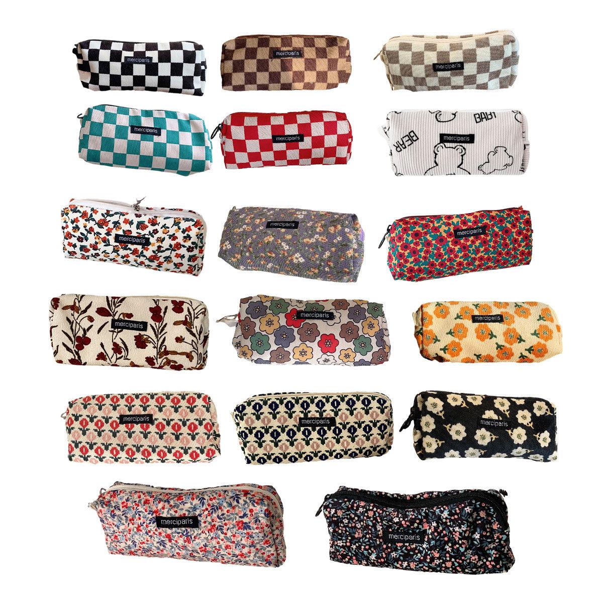 Large Capacity Pencil Case Organiser Bag Stationery Holder School Travel Pouch - Baby Bear