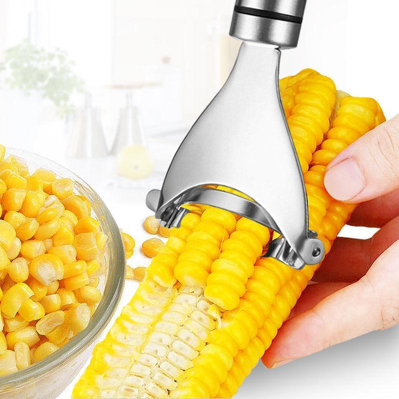 One-Step Corn Peeler Thresher Tools Kitchen Cob Kerneler Cutter Stripper Remover 3