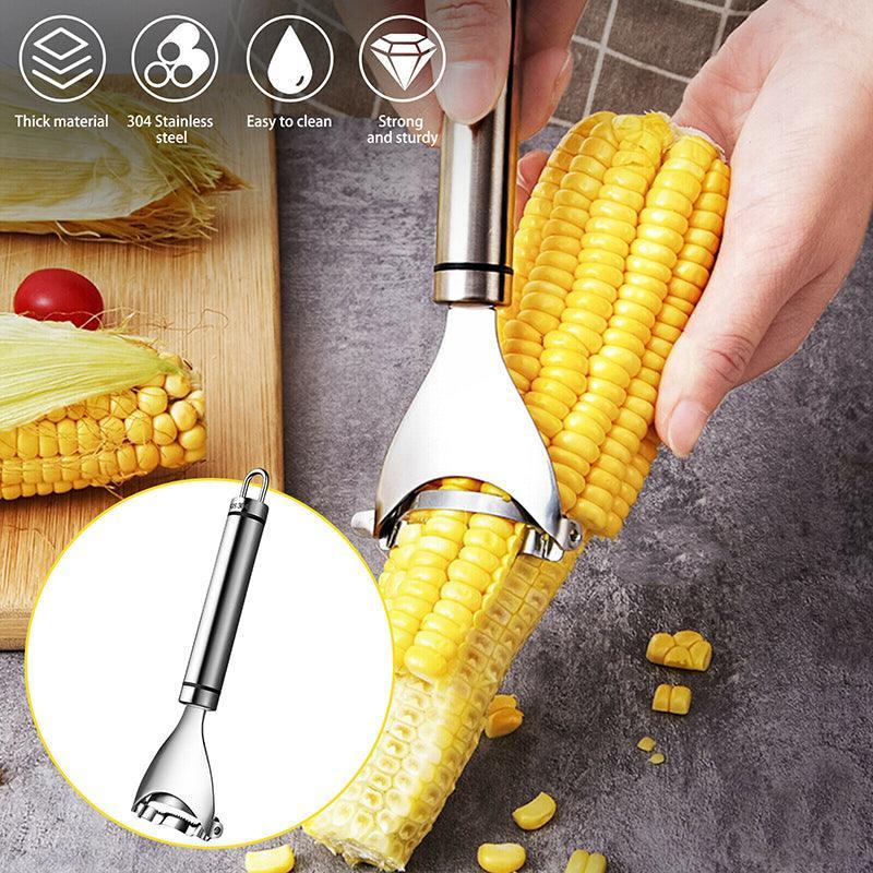 One-Step Corn Peeler Thresher Tools Kitchen Cob Kerneler Cutter Stripper Remover 4