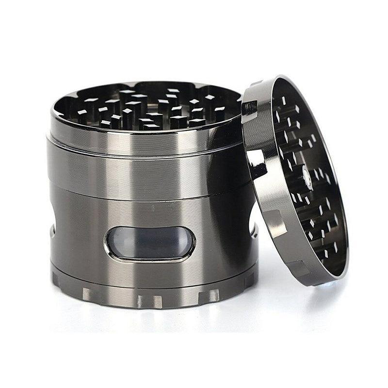 Zinc Alloy 4-Layer Aluminum Herbal Herb Grinder Black 3