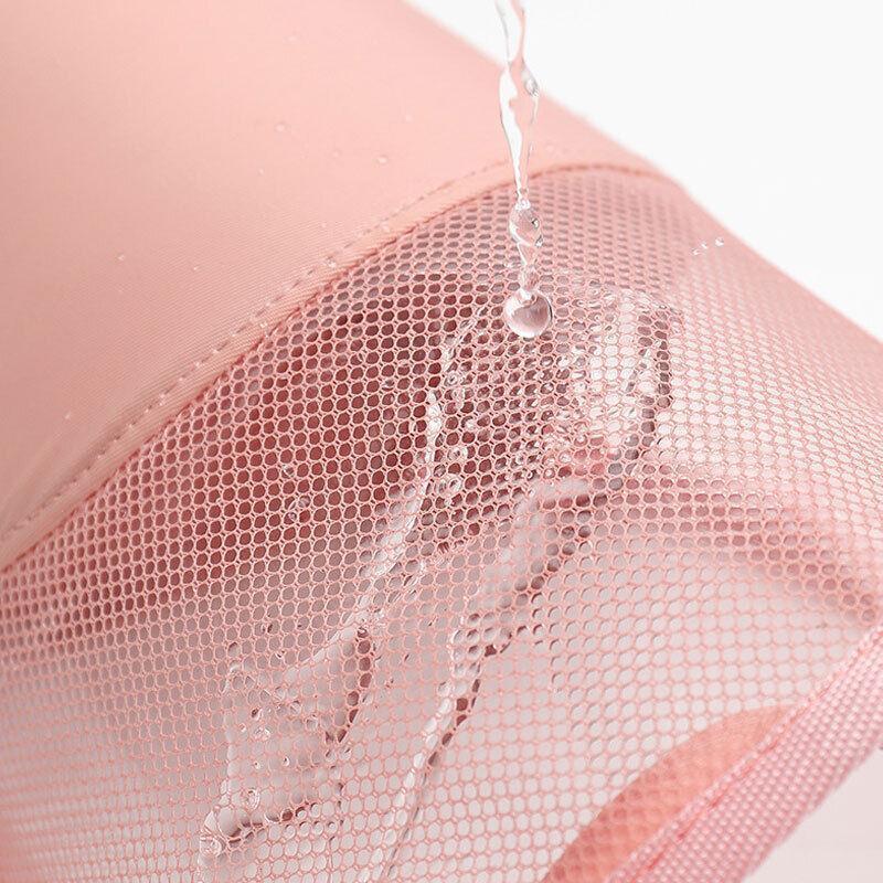 Stand Cosmetic Bag Travel Zipper Makeup Brush Holder Organizer Pouch Case Cover - Black 5