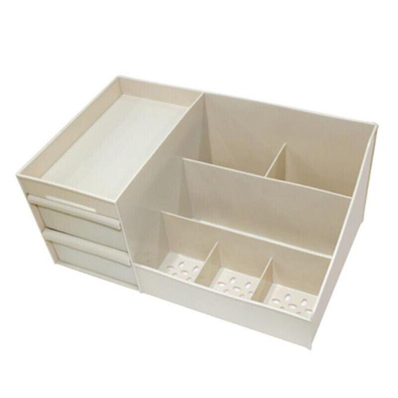 Cosmetic Makeup Organizer With Drawers Bathroom Skincare Storage Box Holder Case - White 7