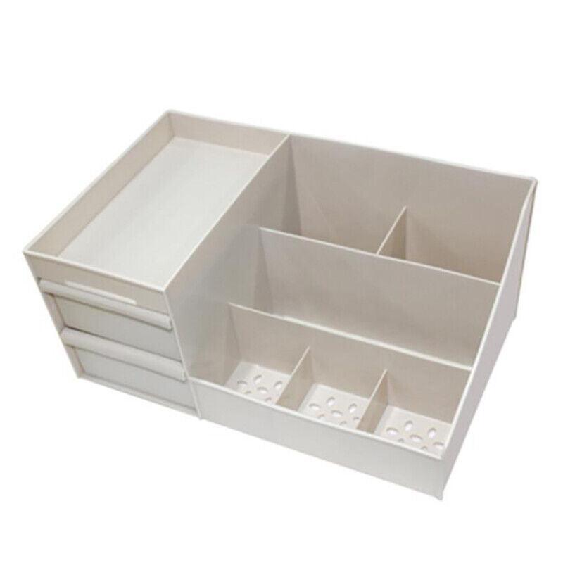 Cosmetic Makeup Organizer With Drawers Bathroom Skincare Storage Box Holder Case - White 9