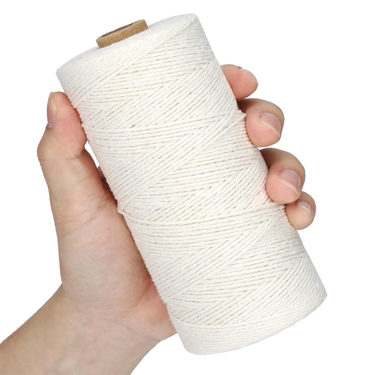 Cotton Rope Macrame Cord 1-12mm DIY Craft Tapestry Binding Decorative String - 12mm x 50m 5