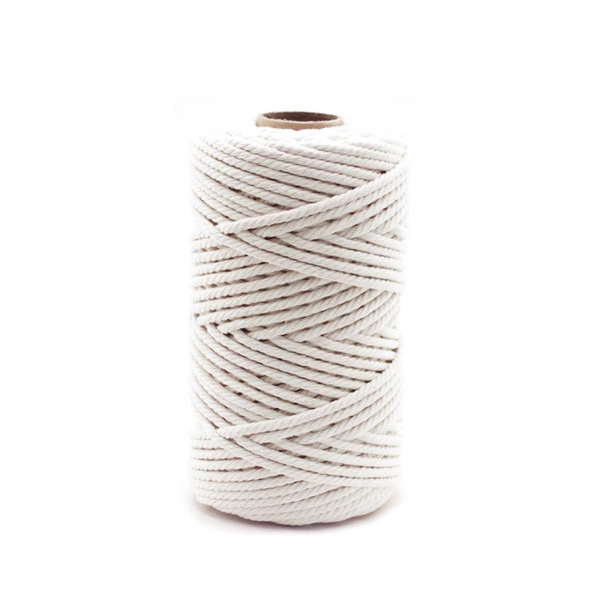 Cotton Rope Macrame Cord 1-12mm DIY Craft Tapestry Binding Decorative String - 12mm x 50m 7
