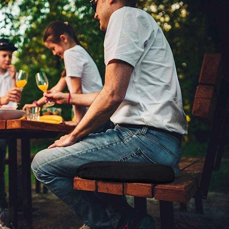 Orthopaedic Memory Foam Seat Cushion Support Back Pain Chair Pillow Car - Blue 3