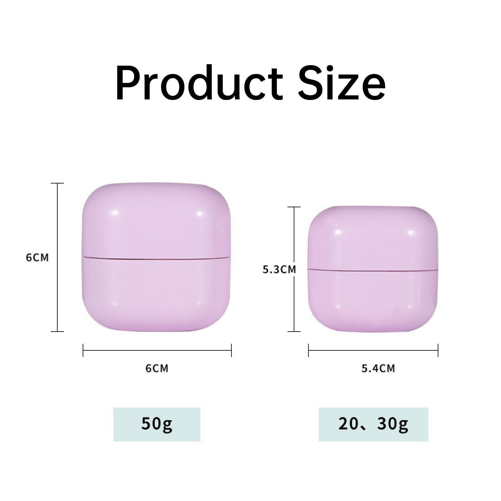 10PCS Square Lightproof Cream Jars Cosmetics Containers Skincare Lotion Makeup Jars - Green 50ml 3