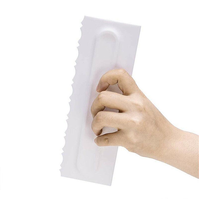 4Pcs Cake Decorating Icing Smoother Edge Frosting Scraper Comb Pastry Spatulasau 3
