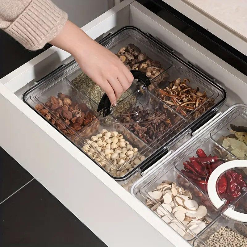 Portable Household Kitchen Refrigerator Storage Box Food Organizer Fresh Keeper - White 4
