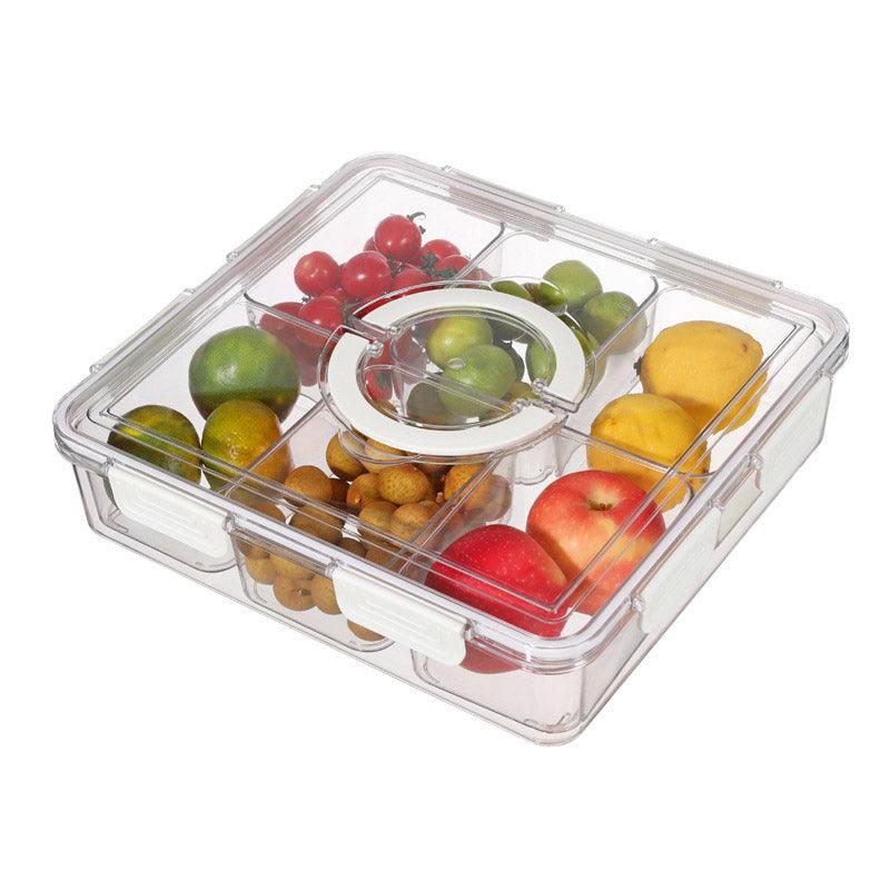 Portable Household Kitchen Refrigerator Storage Box Food Organizer Fresh Keeper - White 6