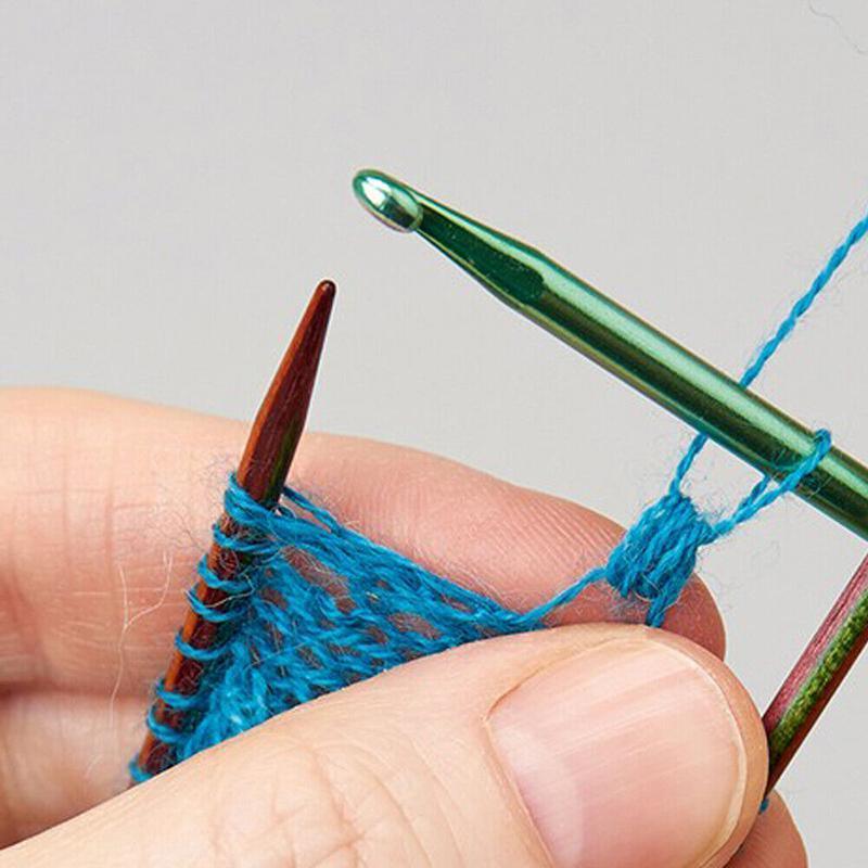 50PCS Hooks Set Crochet Sewing Tools Knitting Needles Aluminum DIY Weave Craft 5