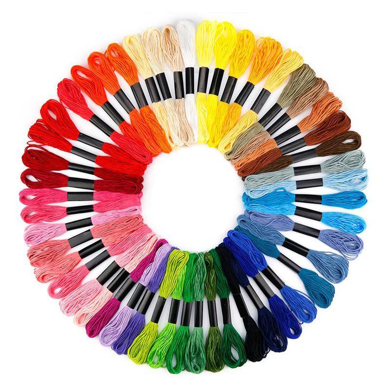 50/100 Colours Colourful Egyptian Cross Stitch Cotton Embroidery Threads - 50PCS (50 Colours) 6