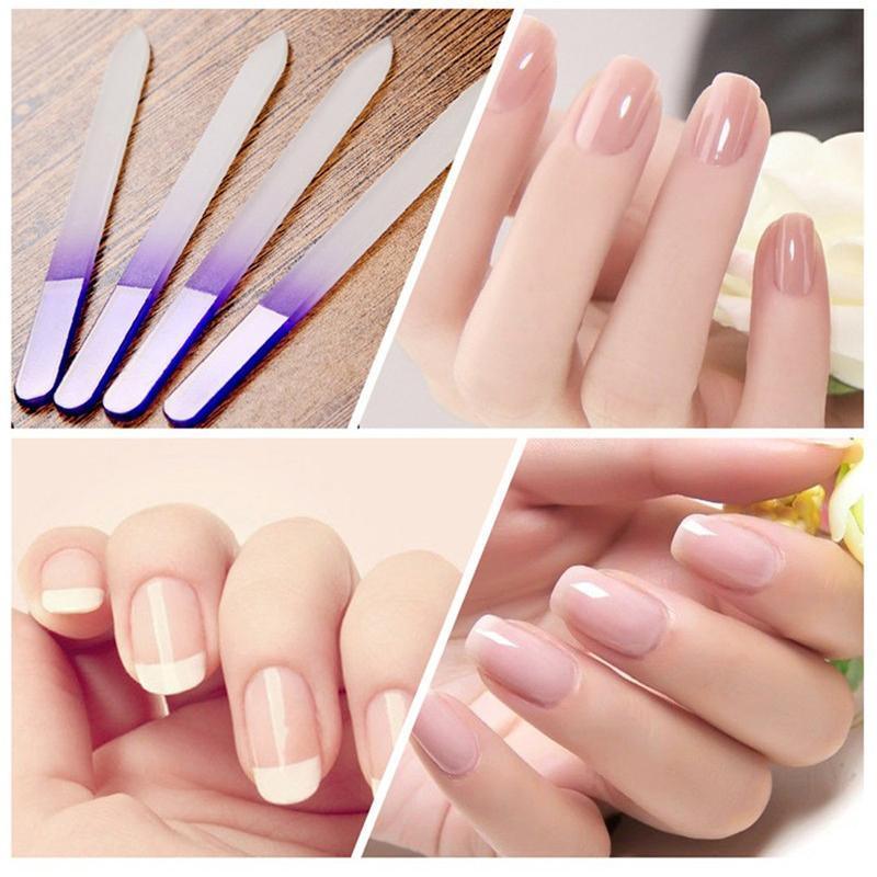 Durable Crystal Glass Nail File Buffer Art Files Manicure 3