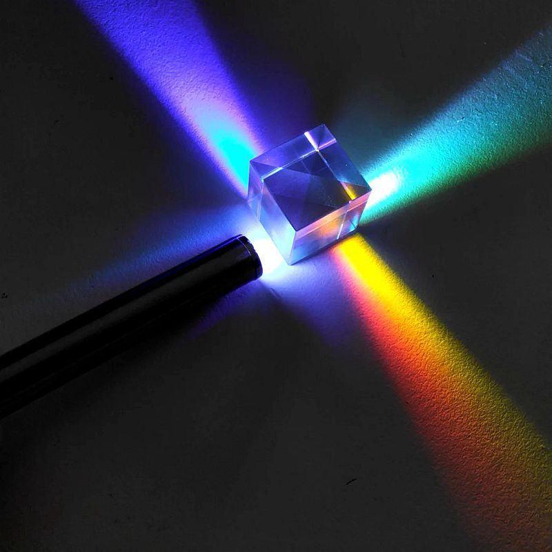 Glass Prism Cube 15 20 25mm RGB Dispersion Science Experiment or Storage Bag - Only 1PC Storage Bag 4