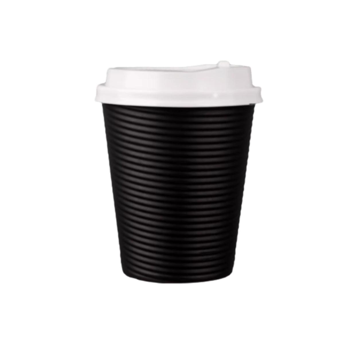 50sets Corrugated Paper Cups Coffee Milk Tea Cups Disposable Hot Drink Cups - Red-16oz 7