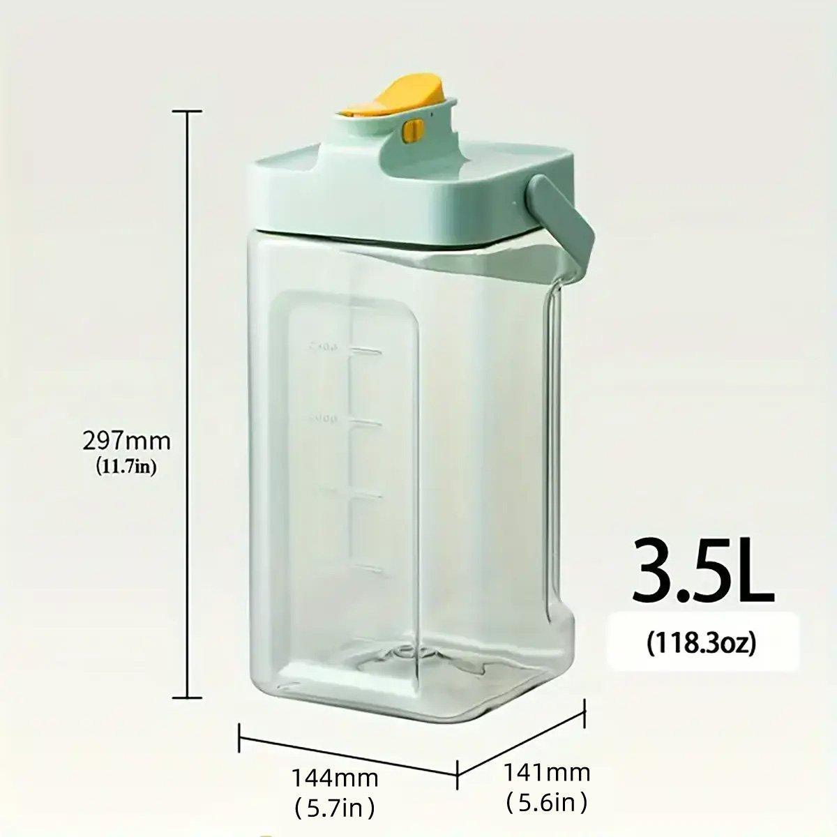 Large Capacity 3.5L Cold Water Kettle Home Use Beverage Dispenser Jug Mug - Green 3