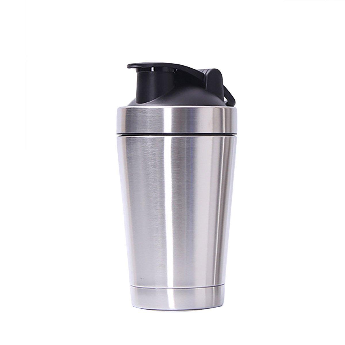 500/750ML Stainless Steel Protein Blender Shaker Cup Bottle Mixed Water Sport - 750ml 7