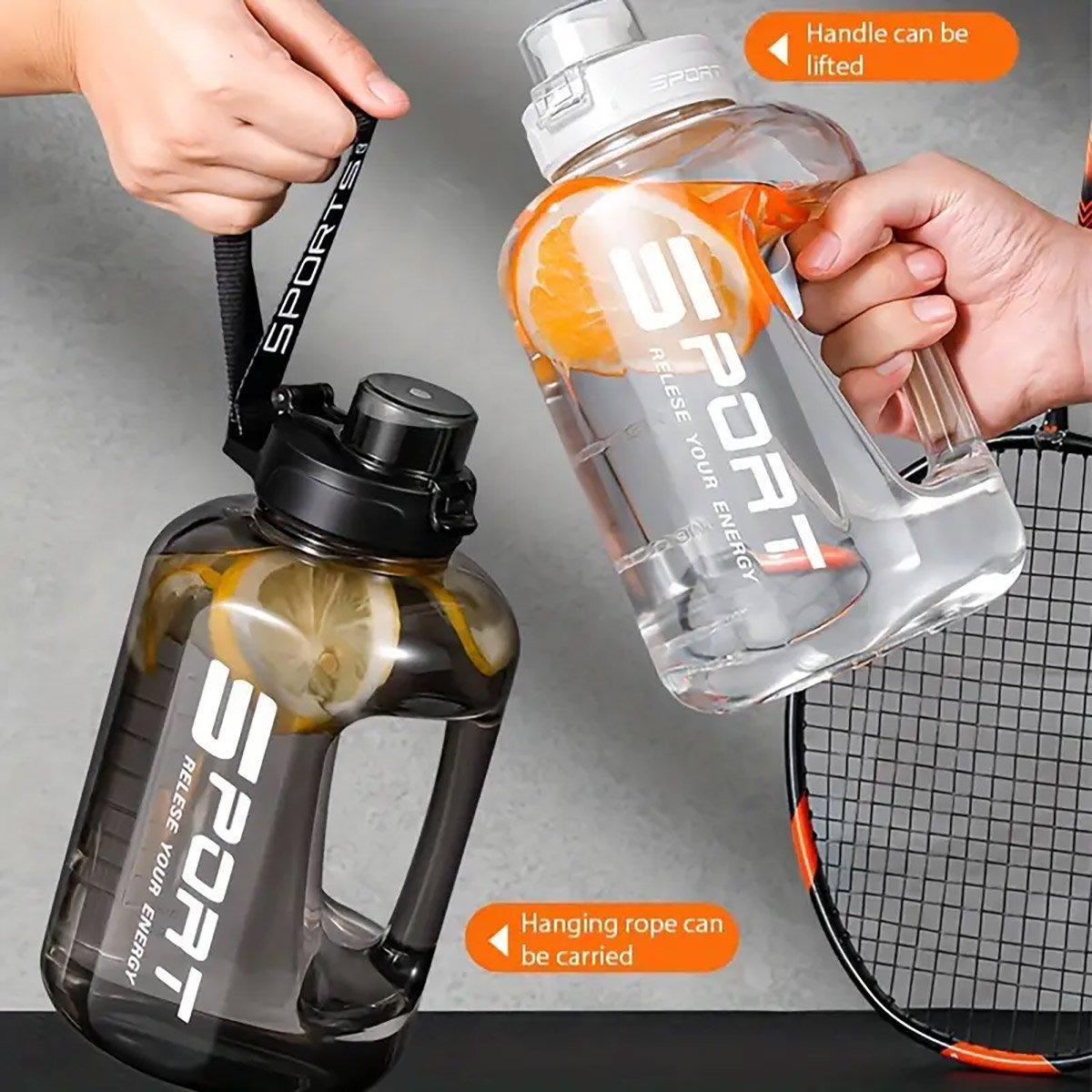Large Capacity Water Cup Fitness Sports Water Bottle for Gym Outdoor Activities - Black 4