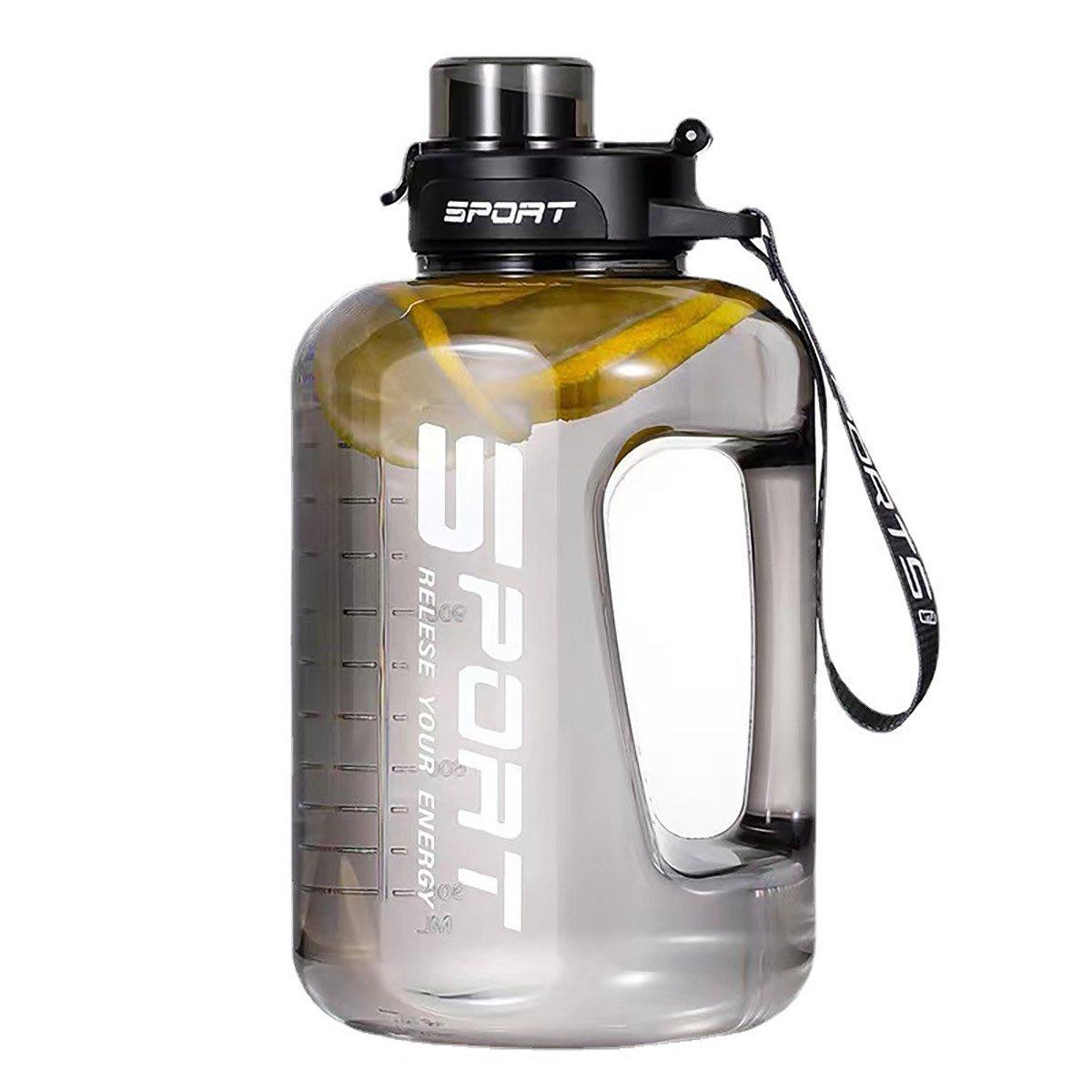 Large Capacity Water Cup Fitness Sports Water Bottle for Gym Outdoor Activities - Black 9