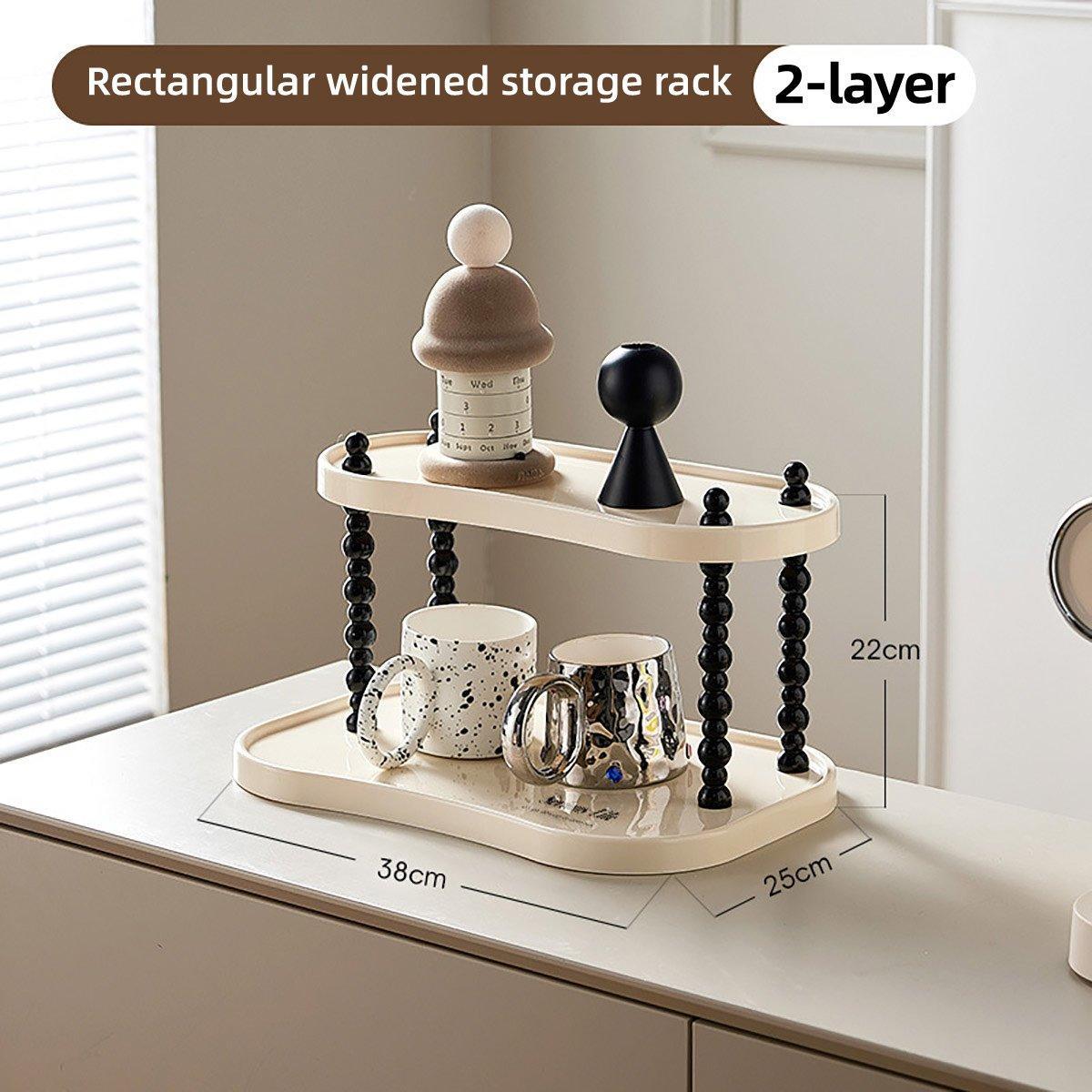 Cup Rack Mug Display Shelf Kitchen Organizer Bar Mug Holder Storage Stand - 2-Layer 4