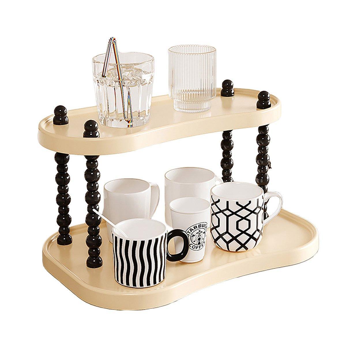 Cup Rack Mug Display Shelf Kitchen Organizer Bar Mug Holder Storage Stand - 3-Layer 6