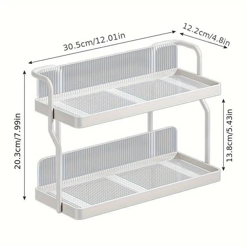 2 Tier Shelf Kitchen Storage Rack Organizer for Home and Countertop Organization 3