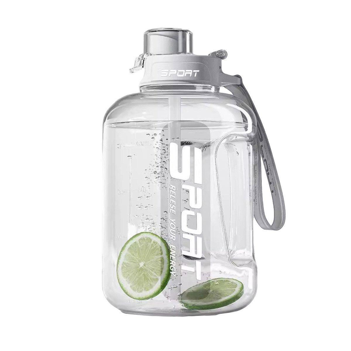Large Capacity Water Cup Fitness Sports Water Bottle for Gym Outdoor Activities - White 8
