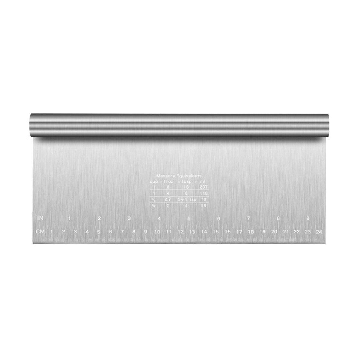 Stainless Steel Dough Cutter Knife Measurement Scraper Pastry Baking Tool - 20cm 8