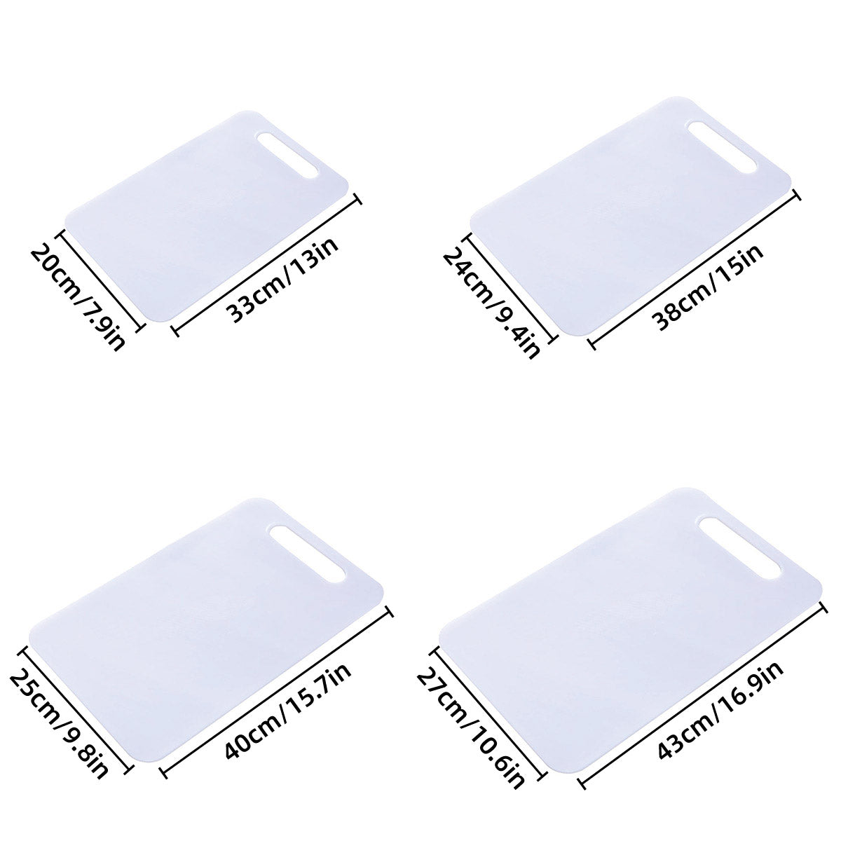 Plastic Cutting Board Small Size Chopping Board for Kitchen Food Prep Home Use - 40x25cm 3