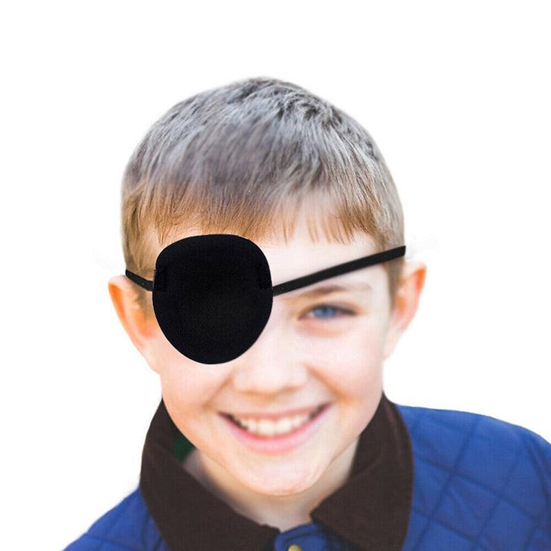 1/2/3/4/5Pcs Adjustable Strap Eye Patch Soft Concave Design Washable Black Cover - 1 PC 3