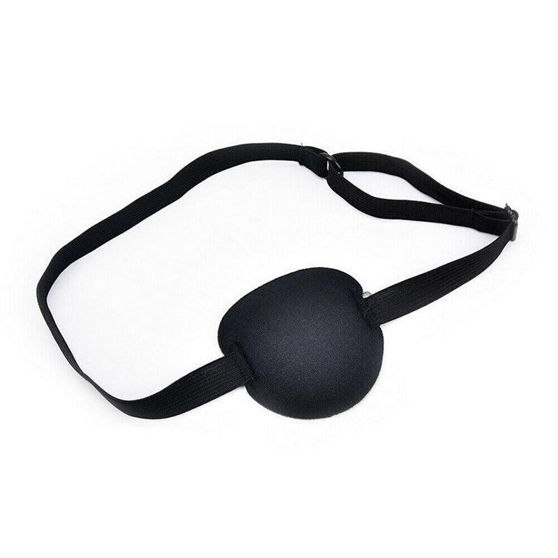 1/2/3/4/5Pcs Adjustable Strap Eye Patch Soft Concave Design Washable Black Cover - 1 PC 4