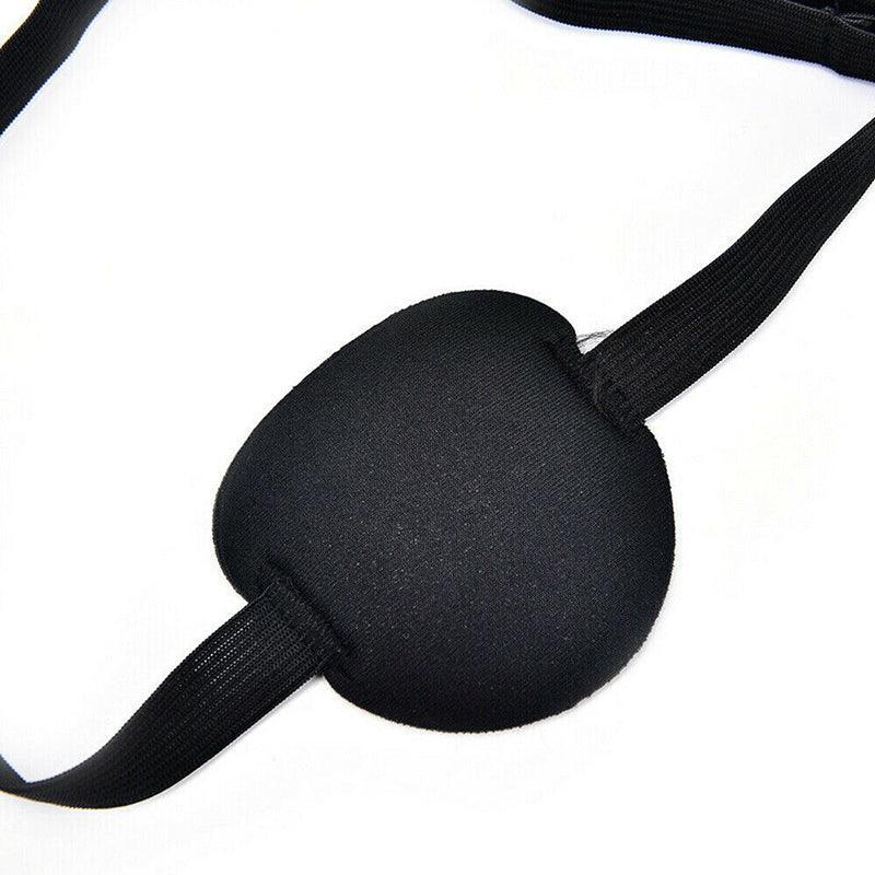 1/2/3/4/5Pcs Adjustable Strap Eye Patch Soft Concave Design Washable Black Cover - 1 PC 5