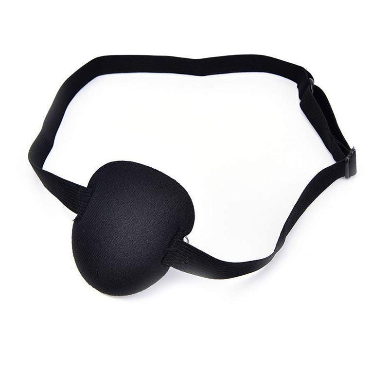 1/2/3/4/5Pcs Adjustable Strap Eye Patch Soft Concave Design Washable Black Cover - 1 PC 6