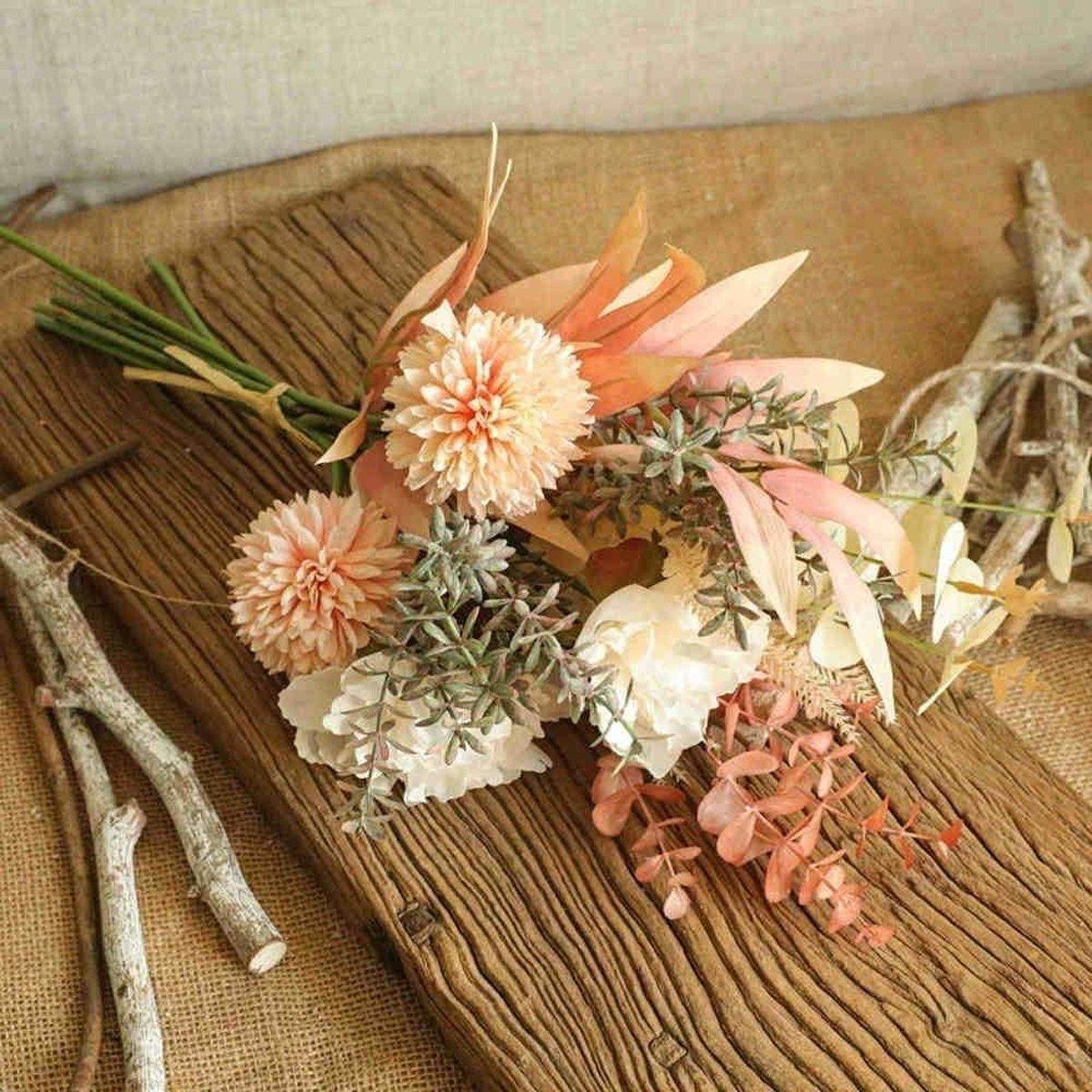 Home Decor Fake Flower Bouquet Artificial Flowers Living Room Wedding Decoration 4
