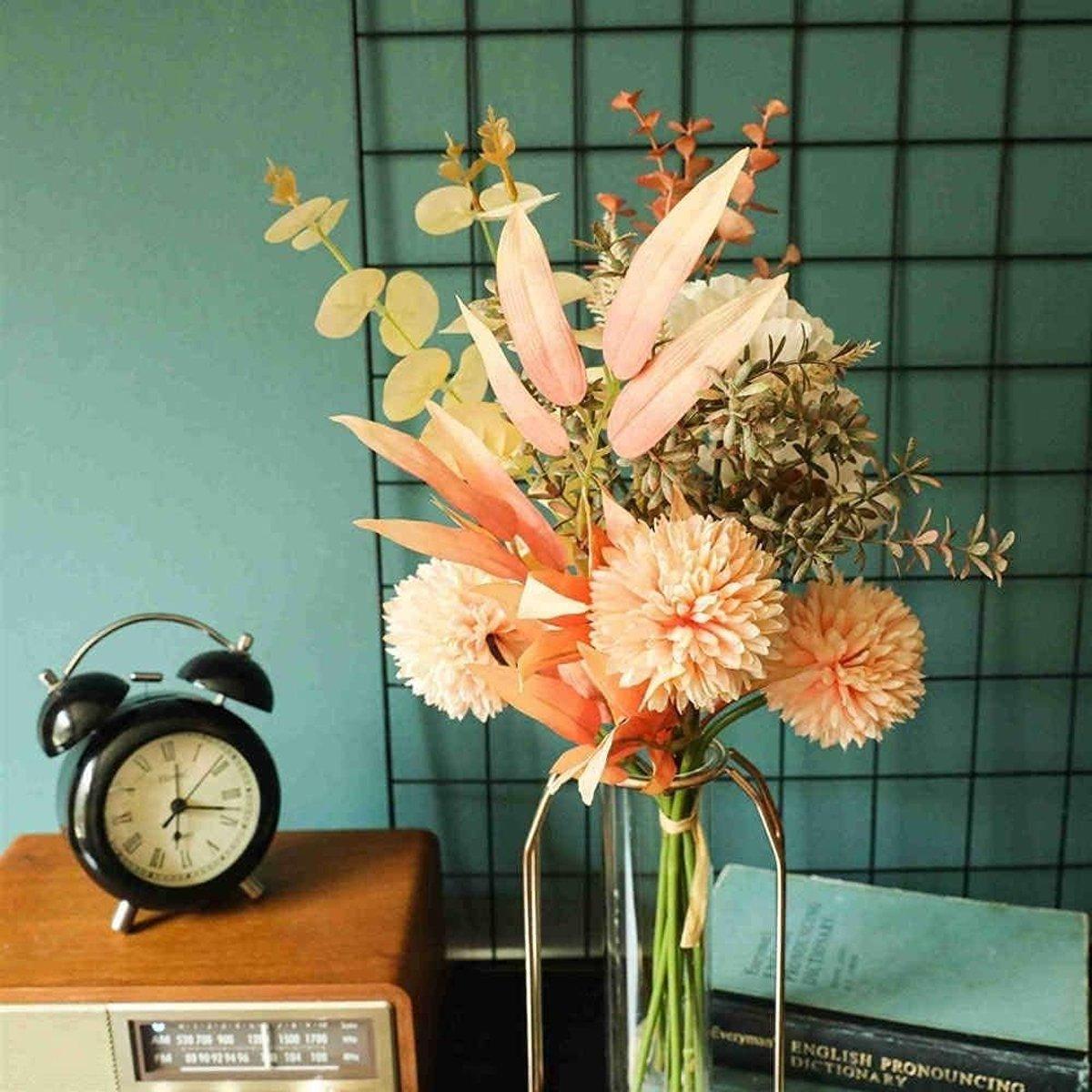 Home Decor Fake Flower Bouquet Artificial Flowers Living Room Wedding Decoration 5