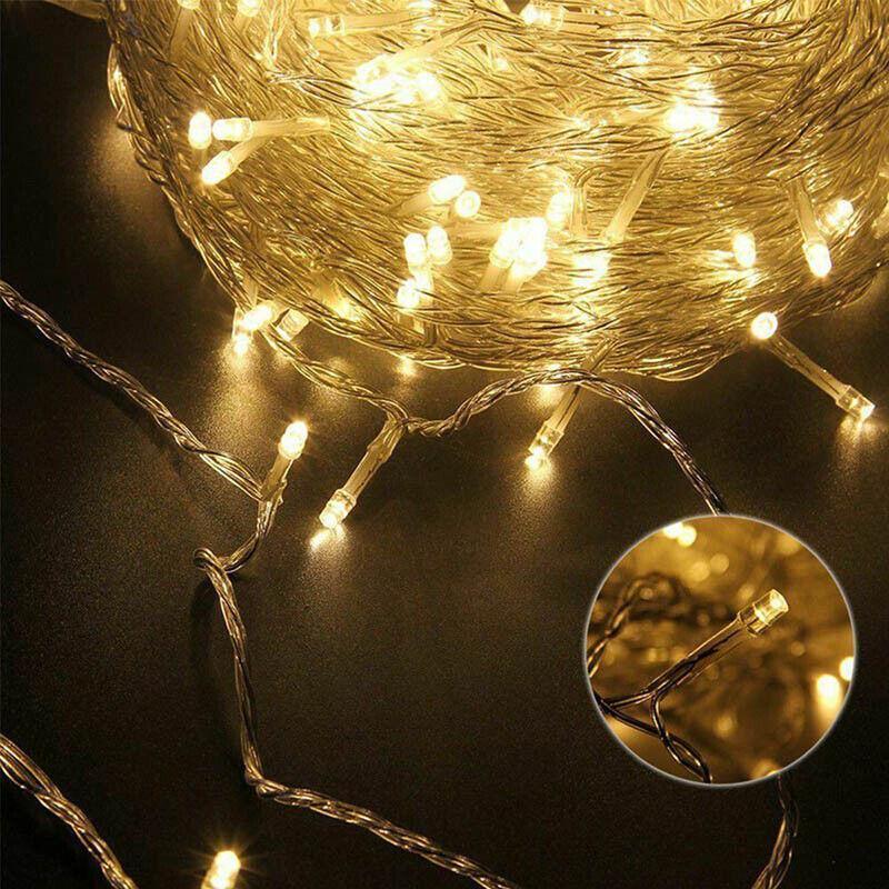 5M 50 Led Curtain Fairy String Lights Wedding Outdoor Christmas Garden Party - Cool White 5