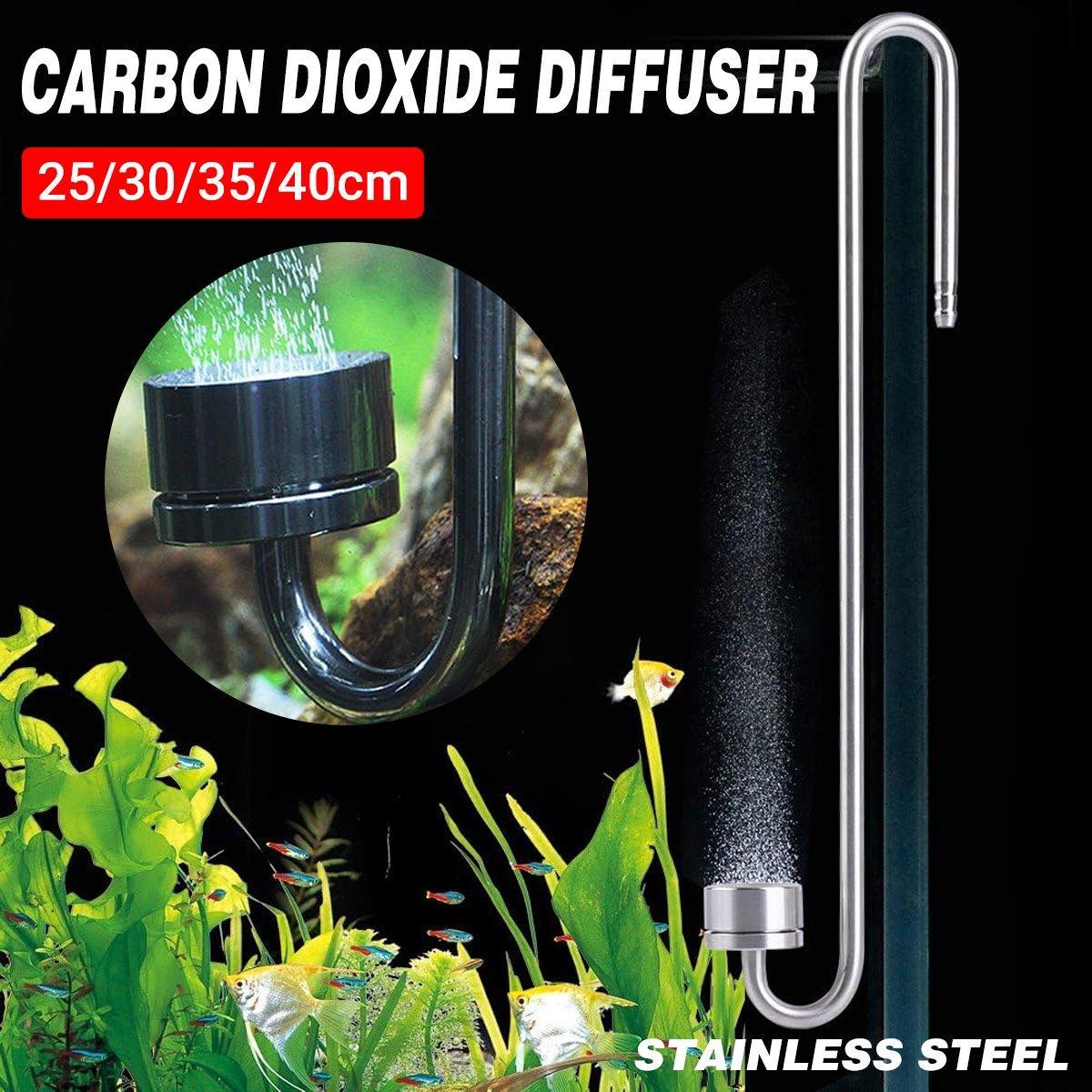 Stainless Steel Aquarium CO2 Diffuser Carbon Dioxide Atomizer Grass Tank Bubbler - 35cm 3