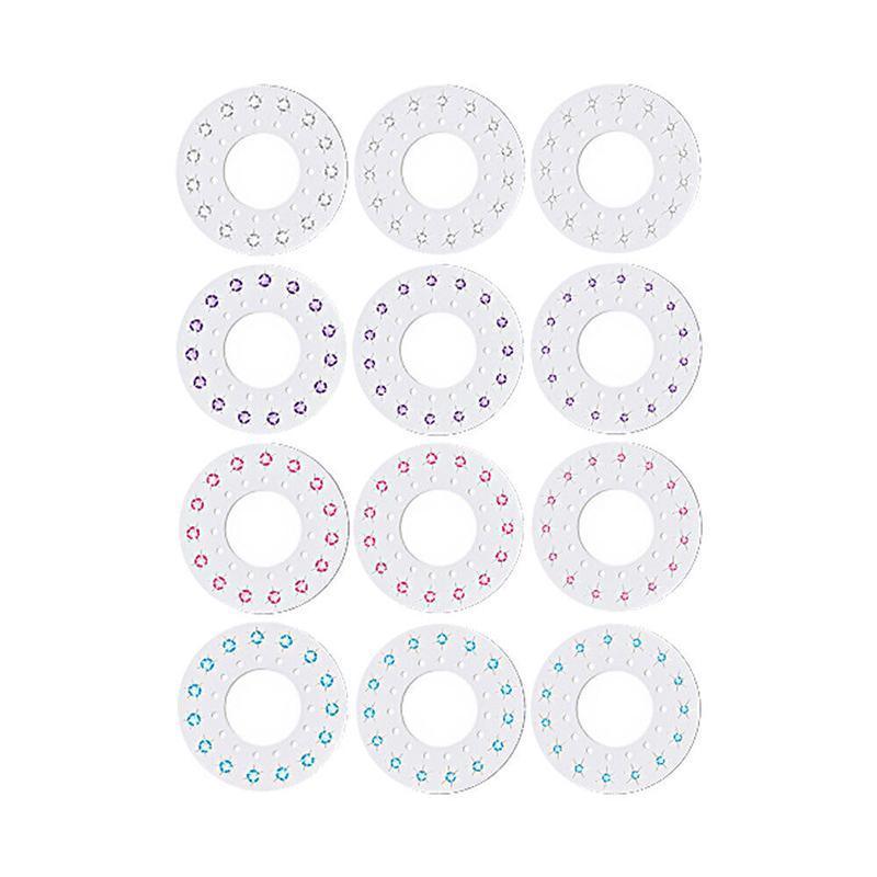 Diamond Hair Sparkle Stapler Machine Tools Kit Gems for Shirt Decor Girls - 1 hair sticking drill +12 sticking drills 7