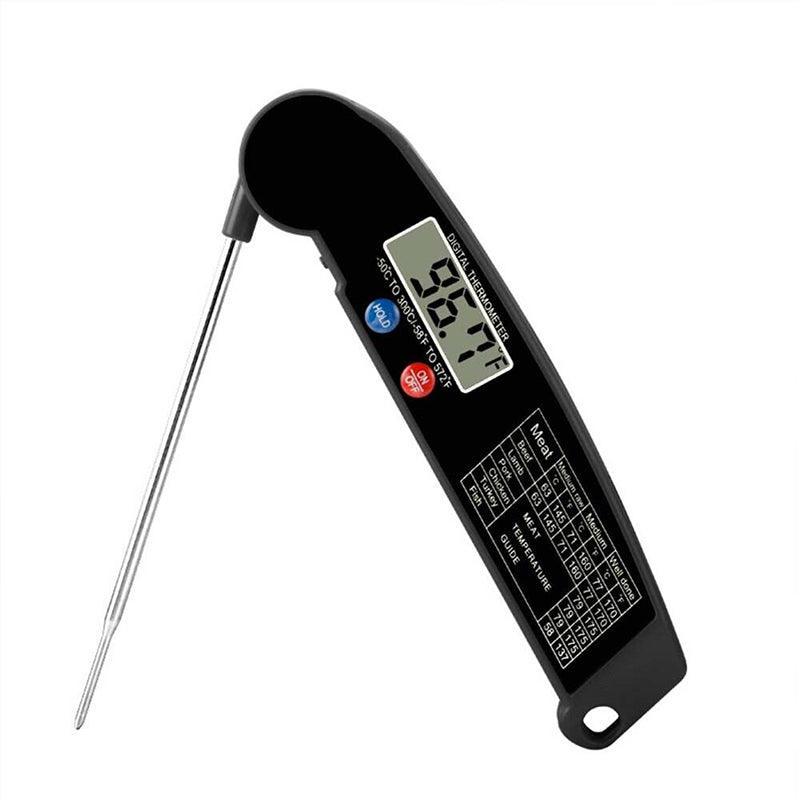 Foldable Digital Thermometer Probe Temperature Kitchen Cooking Food Bbq Meat Jam - Orange 6