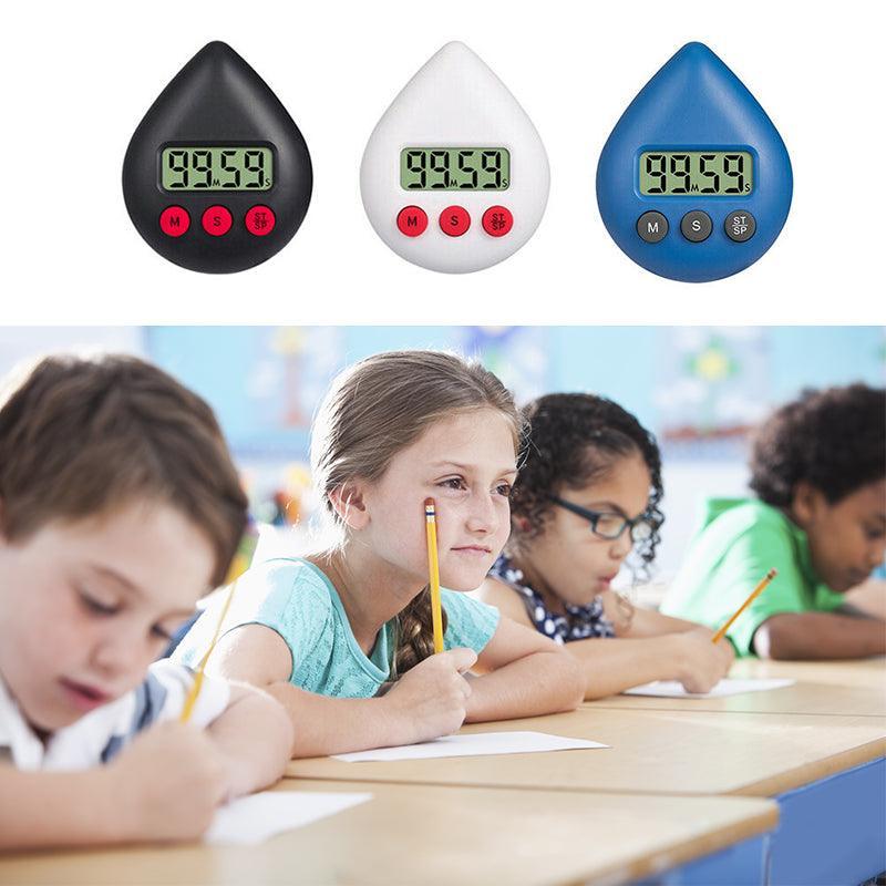 Water Drop Digital Timer Kitchen Study Alarm Countdown Electronic Clock 4 Colours - White 5