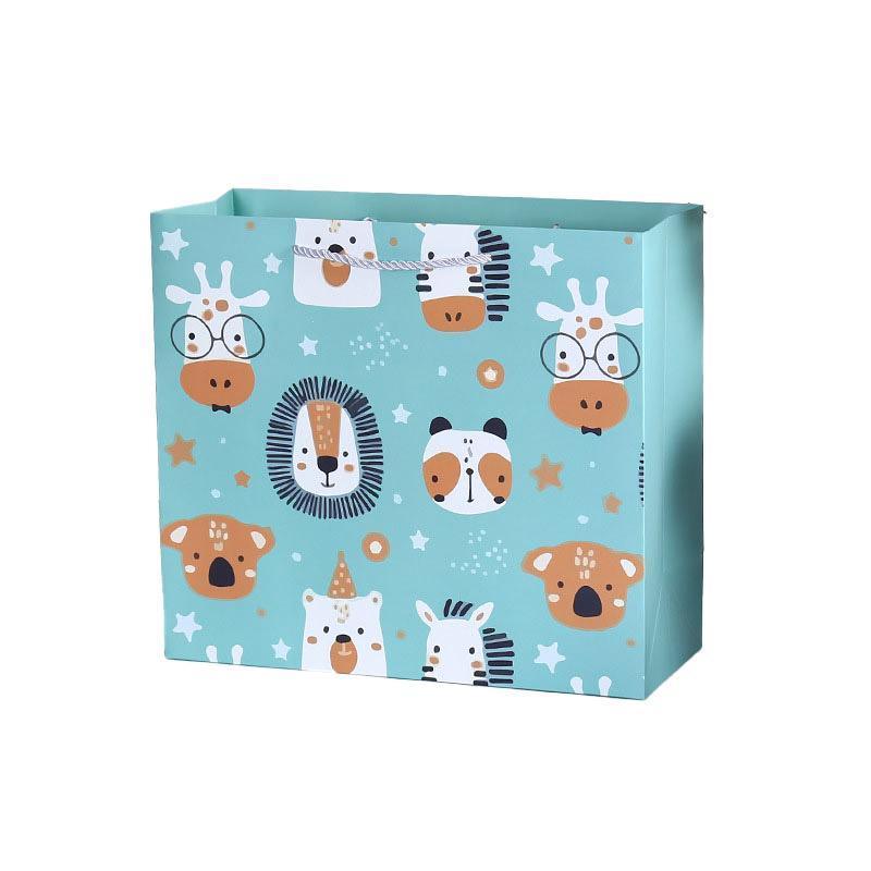 25x Creative Cartoon Animal Gift Bags Cute Birthday Party Favors Tote Paper Bags - Dinosaur-Paradise-25pcs-M 6