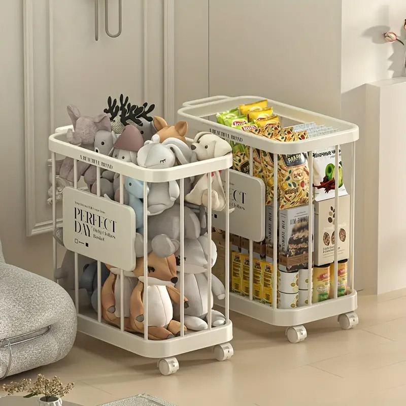 Removable Laundry Basket Clothes Organizer Household Storage Bin with Shelving 4