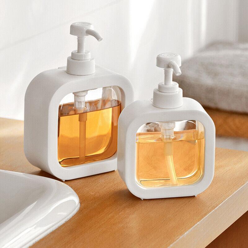 Plastic Pump Bottles For Bathroom Soap Shampoo Cream Lotion Dispenser Bottling - 300ML 3