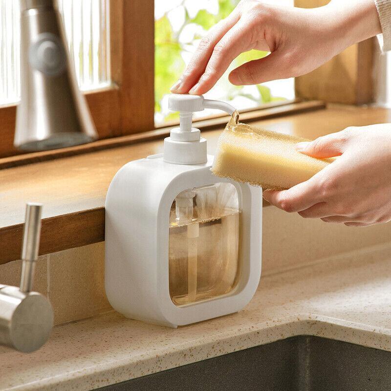 Plastic Pump Bottles For Bathroom Soap Shampoo Cream Lotion Dispenser Bottling - 300ML 4