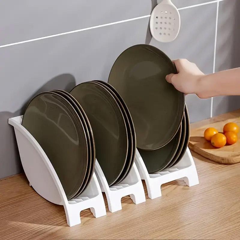 3pcs Home Bowl Storage Cabinet Built-in Cutlery Dish Rack Shelf Organizer Set 4
